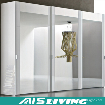 Modern White Auszug Melamin Walk in Kleiderschrank Schrank (AIS-W020)